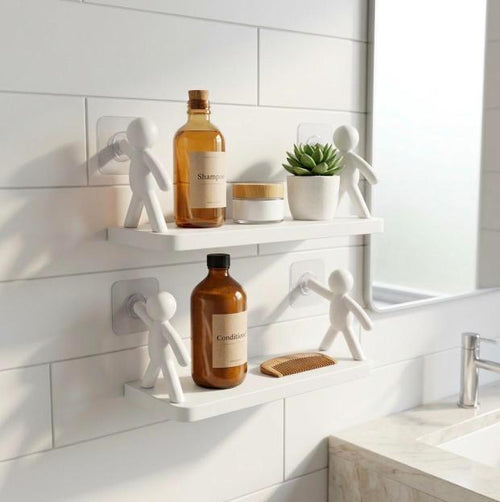 Estante Organizador Adhesivo para Baño – Sin Taladro