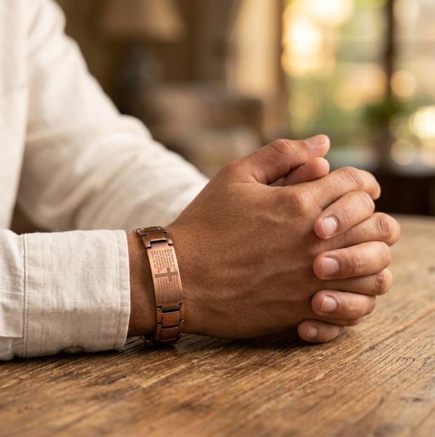 Pulsera Padre Nuestro de Cobre